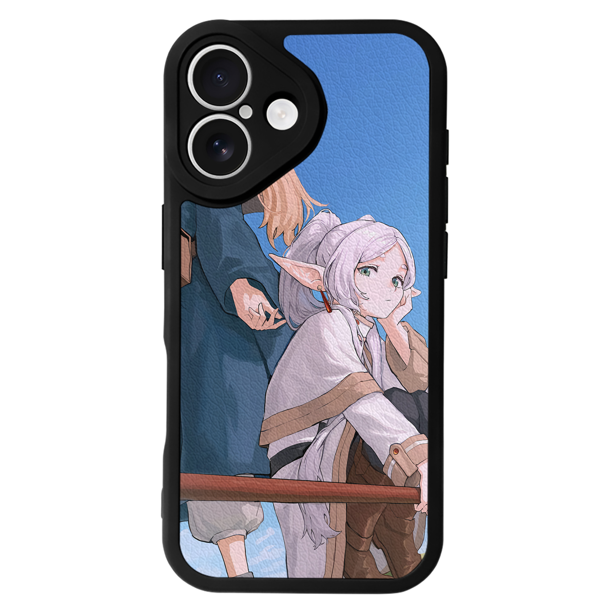 （画像用） 葬送のフリーレン Frieren 【iPhone 16シリーズ対応】シリコンスマホケース（レザー調） 材質：シリコン